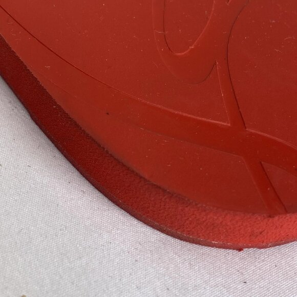 Christian Louboutin Men’s Loubi Red Spiked Flip Flops – Size 7 – Flip Flops - Picture 5 of 10